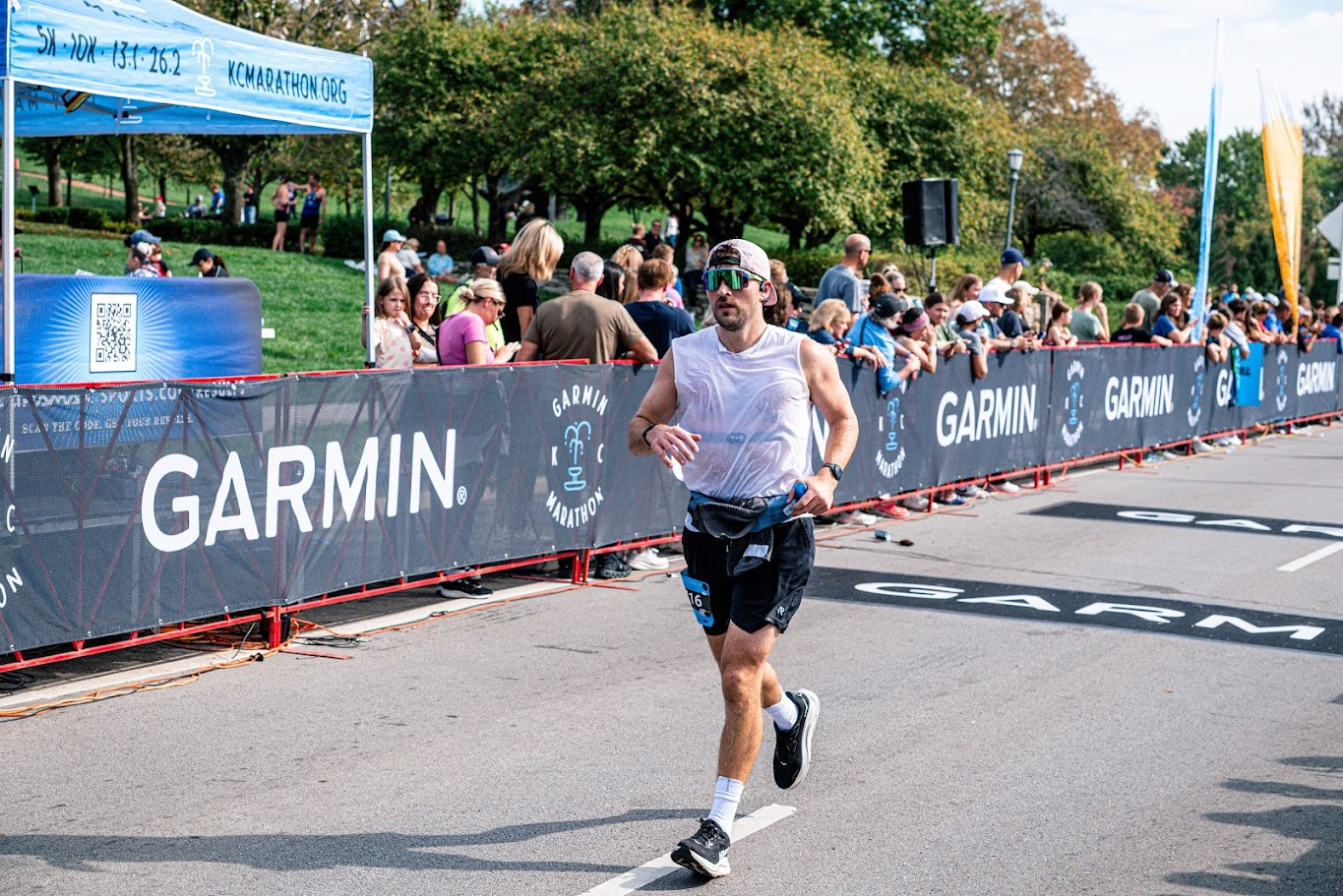 Taylor Drake running a marathon